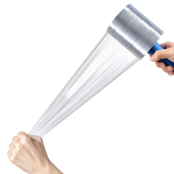 MROCO Stretch Film 5in x 1000ft Clear Roll Heavy Duty Packaging Wrap-1