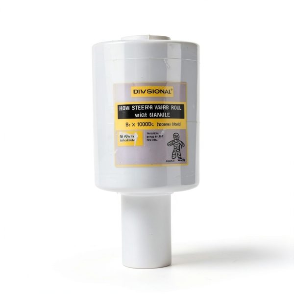 Stretch Wrap DIVISIONAL 5 in x 1000ft Plastic with Handles 12 Pack-2