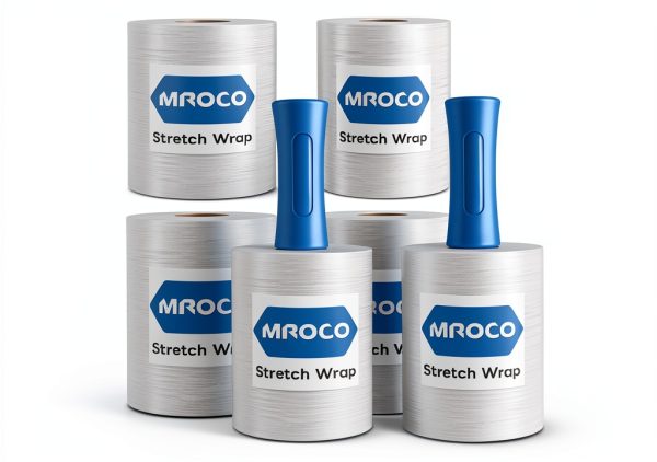 MROCO Stretch Film 5in x 1000ft Clear Roll Heavy Duty Packaging Wrap-0