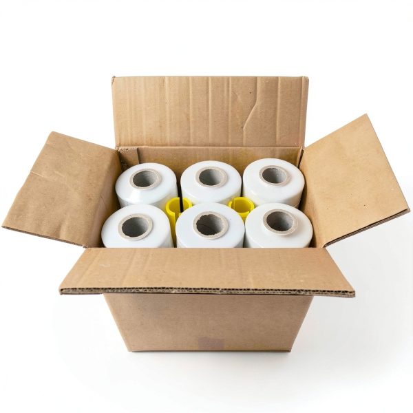 Stretch Wrap DIVISIONAL 5 in x 1000ft Plastic with Handles 12 Pack-6