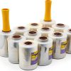 Stretch Wrap DIVISIONAL 5 in x 1000ft Plastic with Handles 12 Pack-0