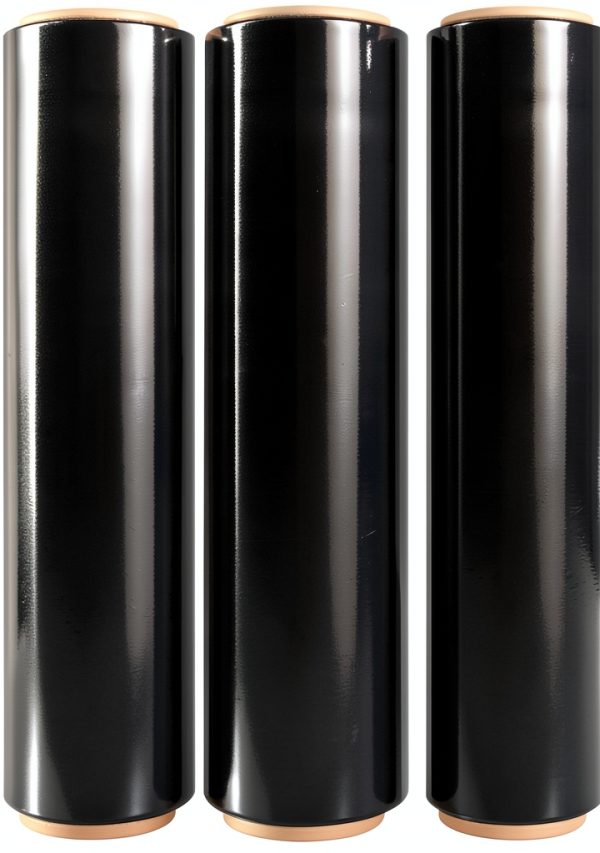Elxrict Heavy Duty Stretch Film 18in Black 4Pack 1500ft-0