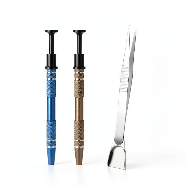 4 Claw Pick up Tool Skrfren Lab Tweezers Stainless Steel 5-Piece Set-1