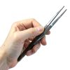 6 Inch Stainless Steel Forceps Eisco Labs – Tweezers Serrated Tips-4