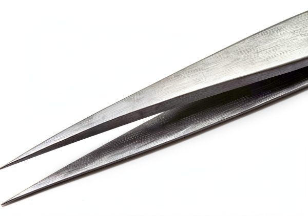 Vetus Tweezer ST-12 Non-magnetic Stainless Steel Pointed Lab Tweezers-2