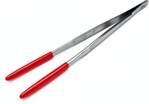 Steam Tweezers Set of 2 Ultrasonic Rubber Tips 8" Long Ring Holder JTS-1