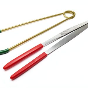 Steam Tweezers Set of 2 Ultrasonic Rubber Tips 8" Long Ring Holder JTS-0