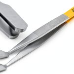 ARTMAN INSTRUMENTS Tissue Membrane Holding Tweezers Flat Tip Precision-0