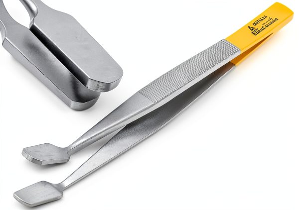 ARTMAN INSTRUMENTS Tissue Membrane Holding Tweezers Flat Tip Precision-0