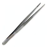 6 Inch Stainless Steel Forceps Eisco Labs – Tweezers Serrated Tips-0