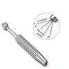 2 Pcs Piercing Ball Grabber Tool, Diamond 4 Prongs Claw Tweezers Stainless Steel Jeweler Pick Up Tool Piercing Assistant Pen for Tiny Objects Ic Chips Electronic Components-1