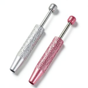 2 Pcs Piercing Ball Grabber Tool, Diamond 4 Prongs Claw Tweezers Stainless Steel Jeweler Pick Up Tool Piercing Assistant Pen for Tiny Objects Ic Chips Electronic Components-0