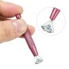 2 Pcs Piercing Ball Grabber Tool, Diamond 4 Prongs Claw Tweezers Stainless Steel Jeweler Pick Up Tool Piercing Assistant Pen for Tiny Objects Ic Chips Electronic Components-3