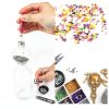 2 Pcs Piercing Ball Grabber Tool, Diamond 4 Prongs Claw Tweezers Stainless Steel Jeweler Pick Up Tool Piercing Assistant Pen for Tiny Objects Ic Chips Electronic Components-4