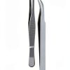 Precision ESD Tweezers Set 3pcs Stainless Steel Curved 1.5mm-4