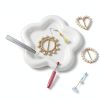 2 Pcs Piercing Ball Grabber Tool, Diamond 4 Prongs Claw Tweezers Stainless Steel Jeweler Pick Up Tool Piercing Assistant Pen for Tiny Objects Ic Chips Electronic Components-6