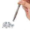 4 Claw Pick up Tool Skrfren Lab Tweezers Stainless Steel 5-Piece Set-2