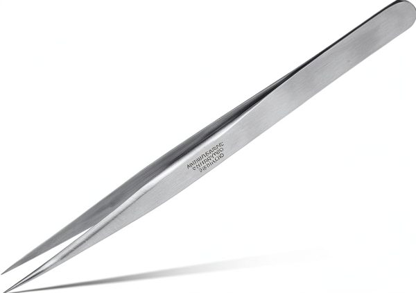 Vetus Tweezer ST-12 Non-magnetic Stainless Steel Pointed Lab Tweezers-1