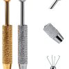 Piercing Ball Grabber Tool Aiyorse Steel 4 Prong Tweezers Blue-2