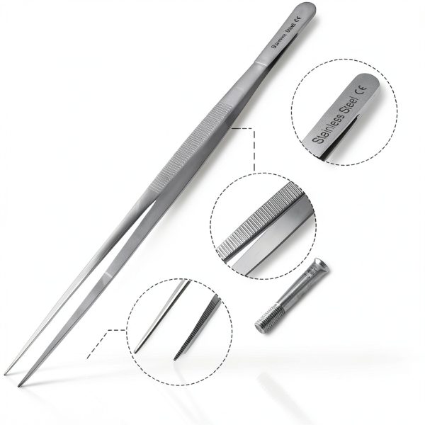 12 Inch Stainless Steel Lab Tweezers by A2ZSCILAB – Extra Long-4