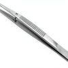 Stainless Steel Lab Tweezers Scientific Labwares Curved Tip 4.5 in-0