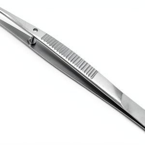 Stainless Steel Lab Tweezers Scientific Labwares Curved Tip 4.5 in-0
