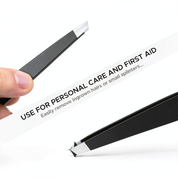 Precision Slant Tip Tweezers Stainless Steel for Lab Crafts by Little-3