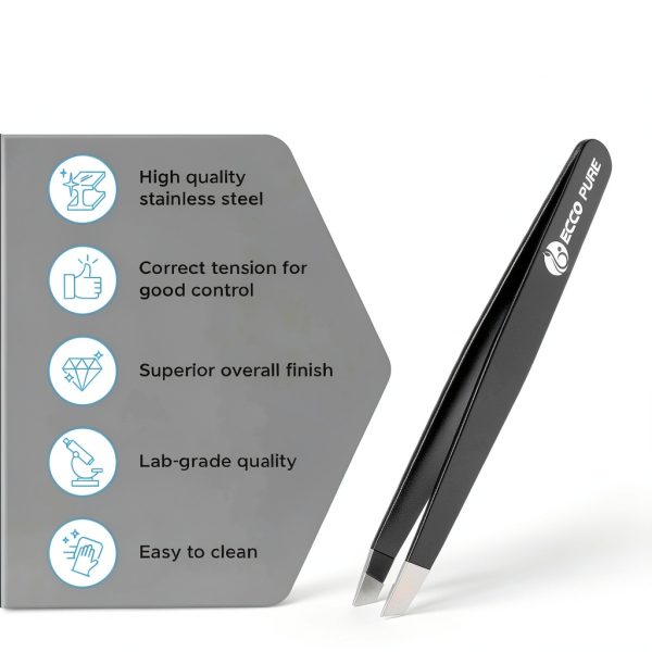Precision Slant Tip Tweezers Stainless Steel for Lab Crafts by Little-4