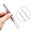 WILLBOND 10 Pcs Stainless Steel Tweezers - Lab Forceps with Serrated-1