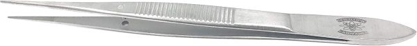 Fine Precision Stainless Lab Tweezers Scientific Labwares 4.5in Silver-1