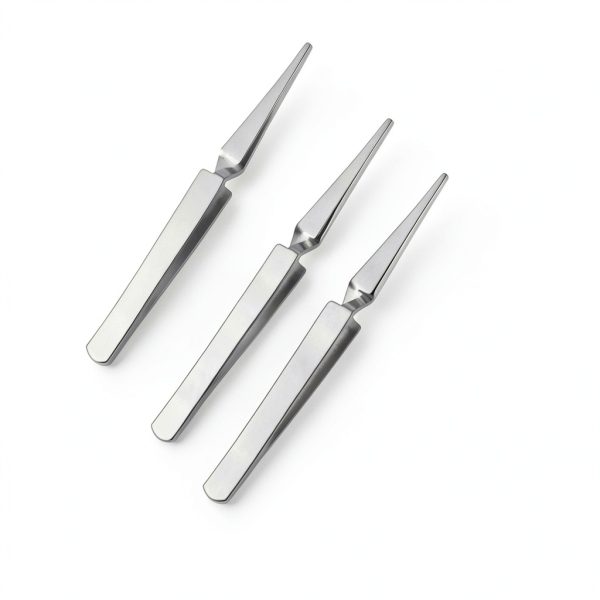 3 Pieces Reverse Tweezers Stainless Steel for Crafting Electronics-6