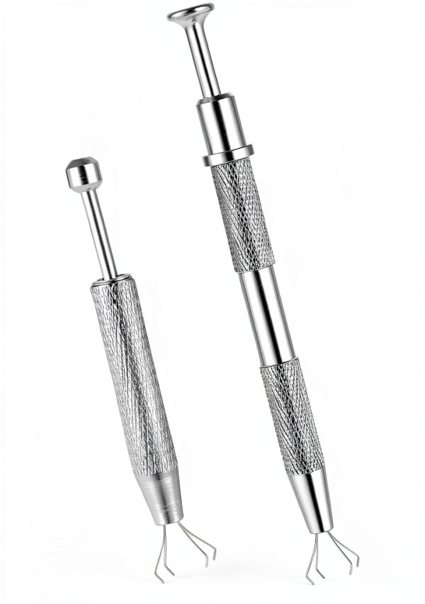 Stainless Steel 4-Claw Pick Up Tool Sliverdew 2.4"-0