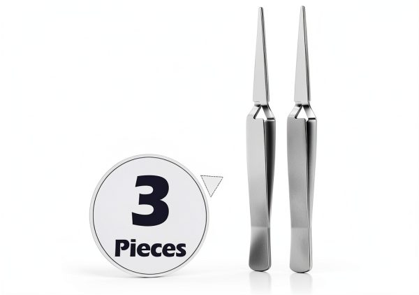 Minatee 3-Piece Reverse Action Tweezers for Jewelry & Lab Use,-1