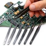 Precision Tweezers 6PCS Set Anti Static Steel for Electronics Lab-0
