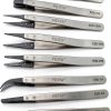Precision Tweezer Set FEITA Antistatic Replaceable Fiber Tip 8-Piece-0