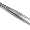 HTS 171C6 6.25" Curved Stainless Steel College Tweezers Classic Silver-1