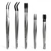 Entomology Forceps Set by MMOBIEL [5 Pcs] – Stainless Steel Precision Instruments with Rubber Tip Forceps Tweezers for Entomology, Insect/Bug/Butterfly Pinning, Dissecting, Taxidermy and Delicate Work-0
