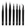 Precision Tweezers 6PCS Set Anti Static Steel for Electronics Lab-3