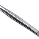 Fine Precision Stainless Lab Tweezers Scientific Labwares 4.5in Silver-0