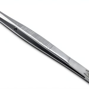 Fine Precision Stainless Lab Tweezers Scientific Labwares 4.5in Silver-0