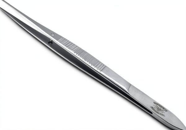 Fine Precision Stainless Lab Tweezers Scientific Labwares 4.5in Silver-0