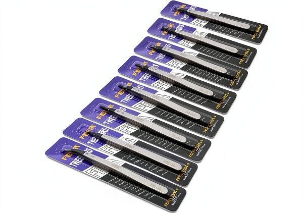 Precision Tweezer Set FEITA Antistatic Replaceable Fiber Tip 8-Piece-6