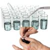 8 Pcs Tweezers Set Stainless Steel Tweezers Forceps with Magnifying Glass Straight Fine Point Forceps Curved Round Flat Tip Tweezers 9 Holes Straight Curved Tip Tweezers for Beauty Craft (Simple)-6