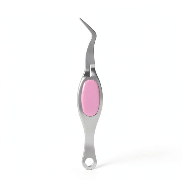 6 Pieces Craft Tweezers Crossing Lock Curved Tweezers Stainless Steel Soft Grip Precision Reverse Grip Fine Tip Tools for DIY Craft, Jewelry, Beading, Electronics, Laboratory Work-1