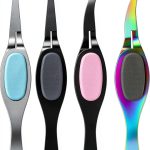 6 Pieces Craft Tweezers Crossing Lock Curved Tweezers Stainless Steel Soft Grip Precision Reverse Grip Fine Tip Tools for DIY Craft, Jewelry, Beading, Electronics, Laboratory Work-0